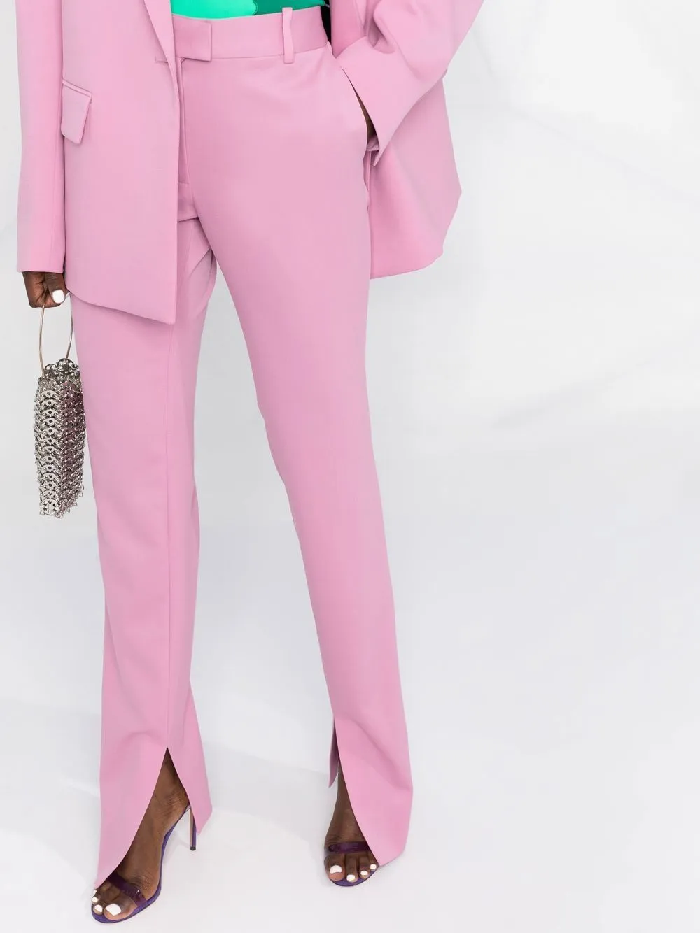 ABRAM SLIT DETAIL TAILORED TROUSERS