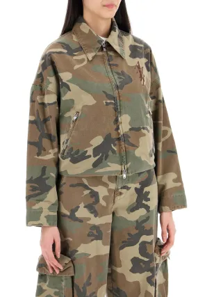 Amiri "workwear style camouflage jacket