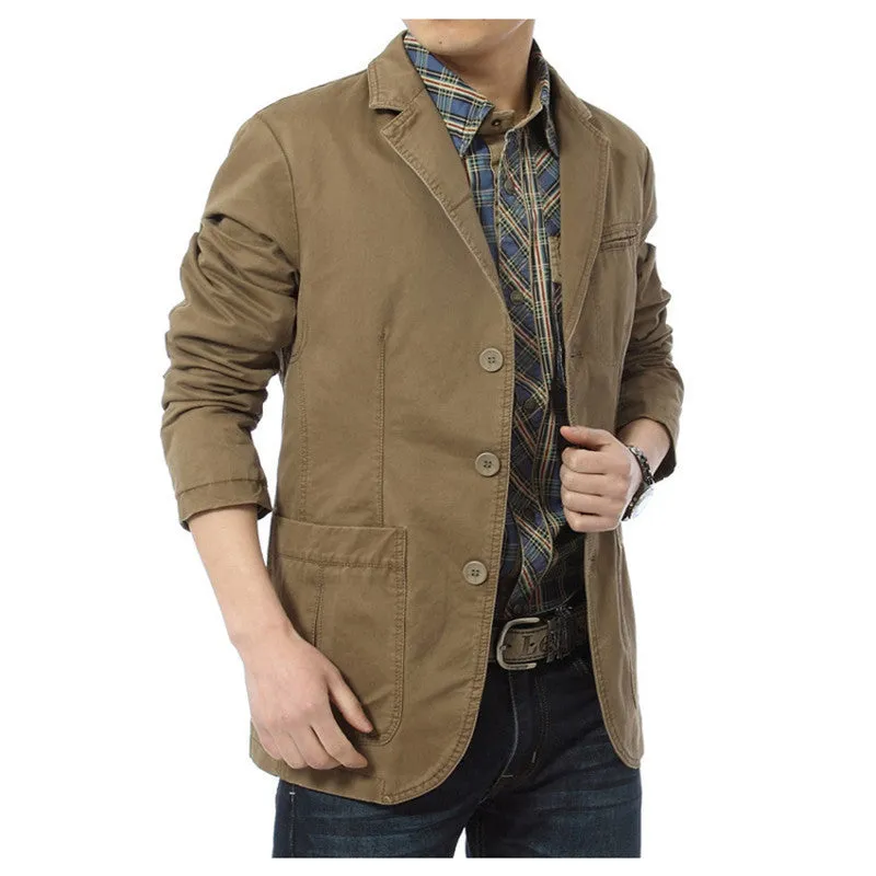 Autumn Summer Casual Denim Men's Blazer