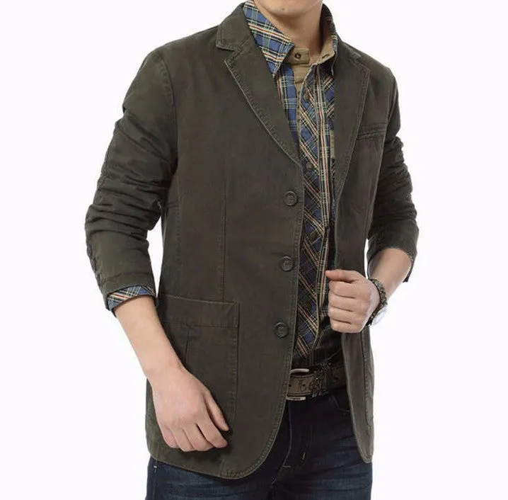 Autumn Summer Casual Denim Men's Blazer