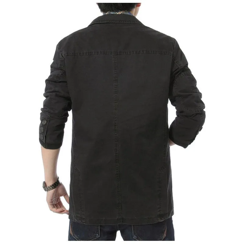 Autumn Summer Casual Denim Men's Blazer