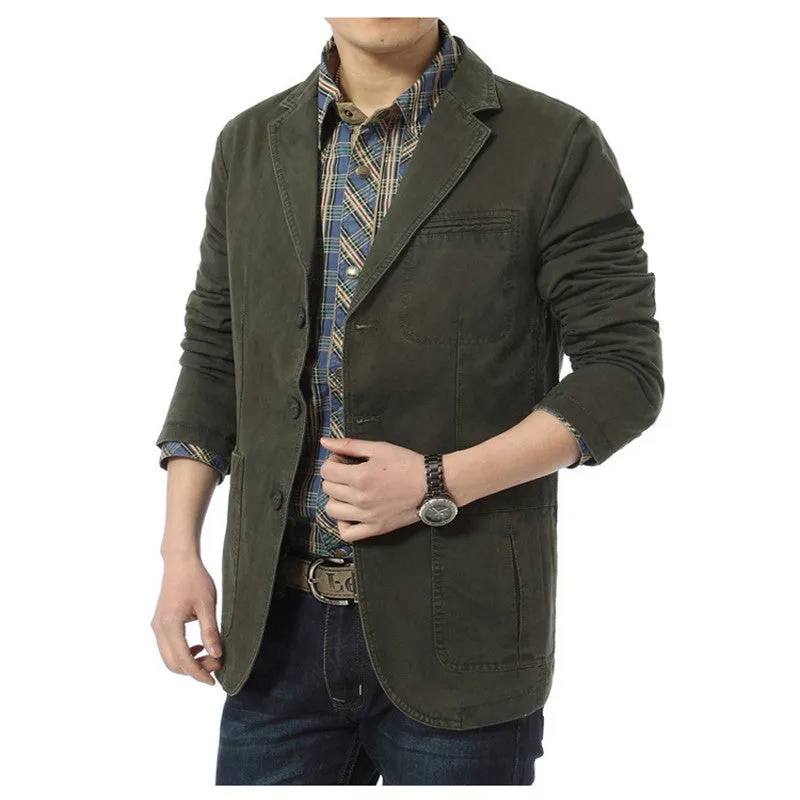 Autumn Summer Casual Denim Men's Blazer