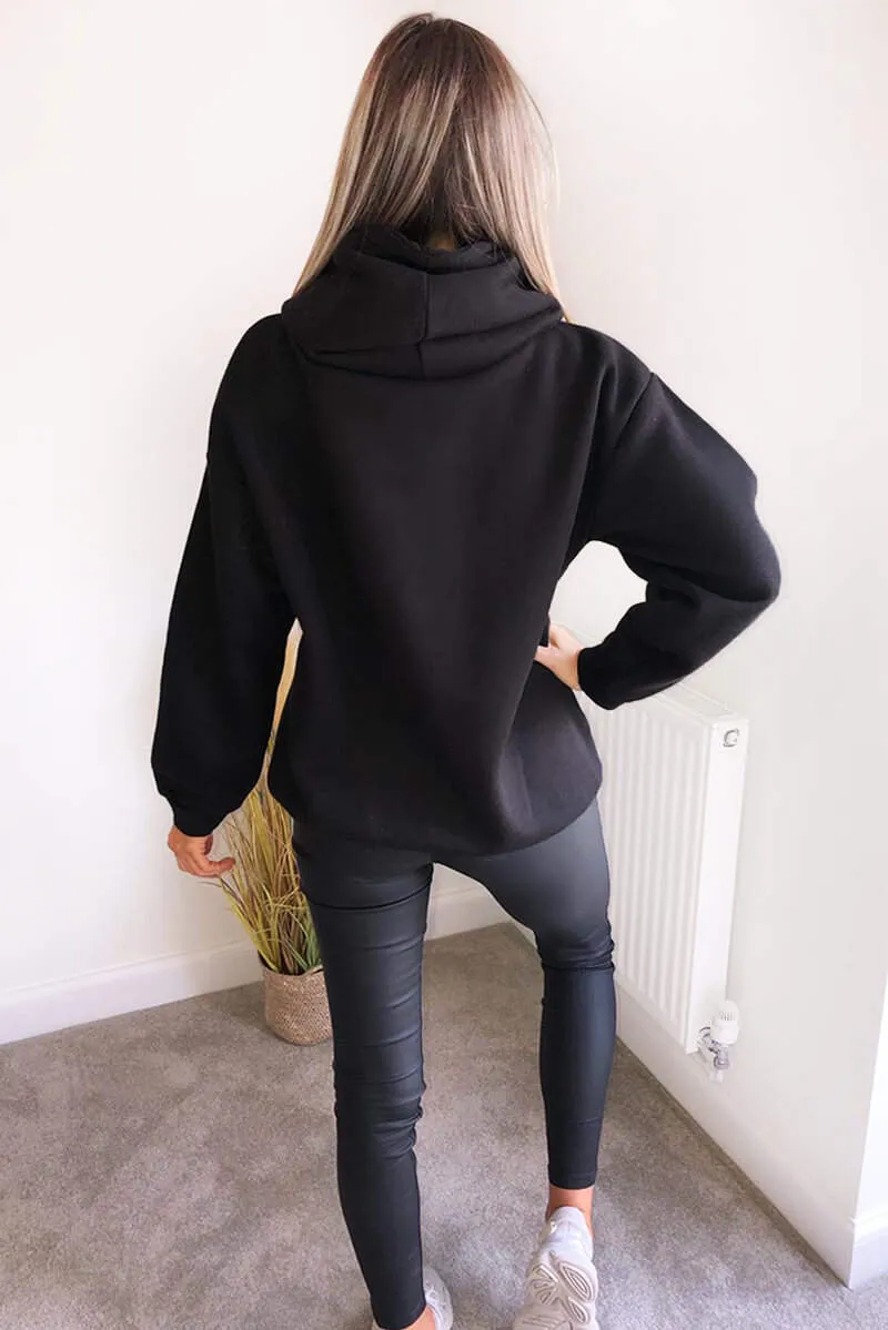 Black Oversized Hoodie