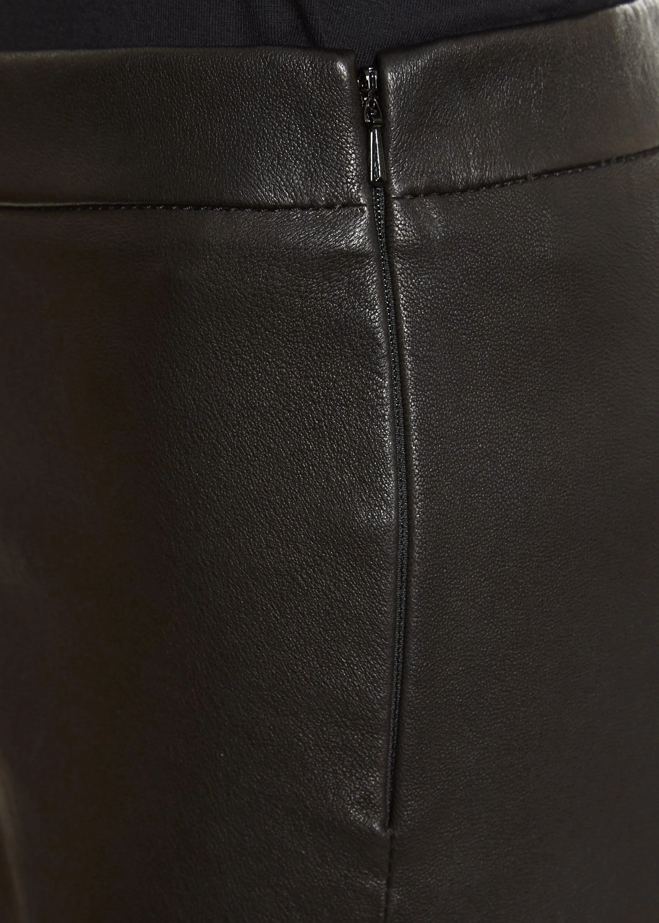 Black 'Stretch Nappa' Leather Trousers