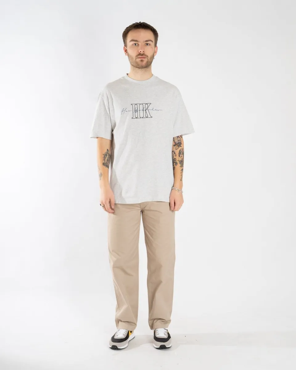 Boxy Tee - Grey Melange Hk