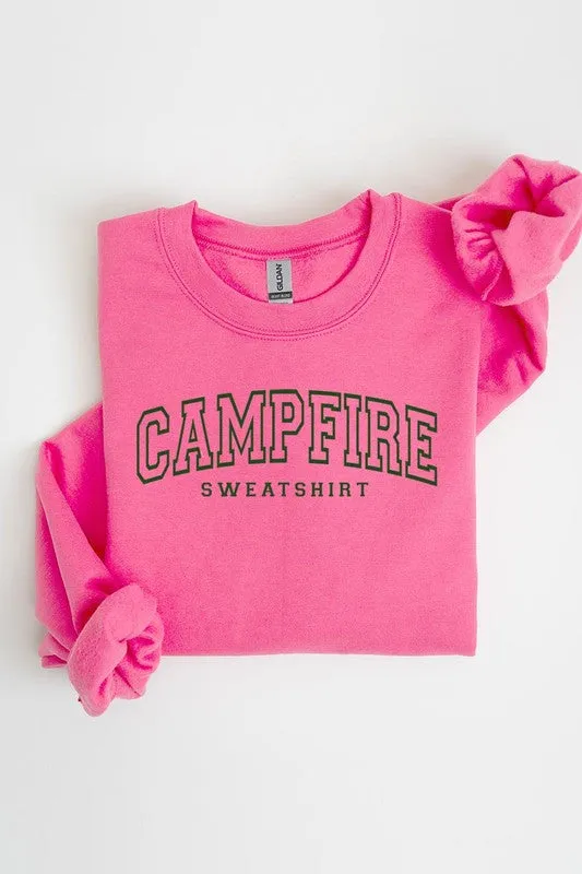 Campfire Sweatshirt Graphic Fleece Sweatshirts