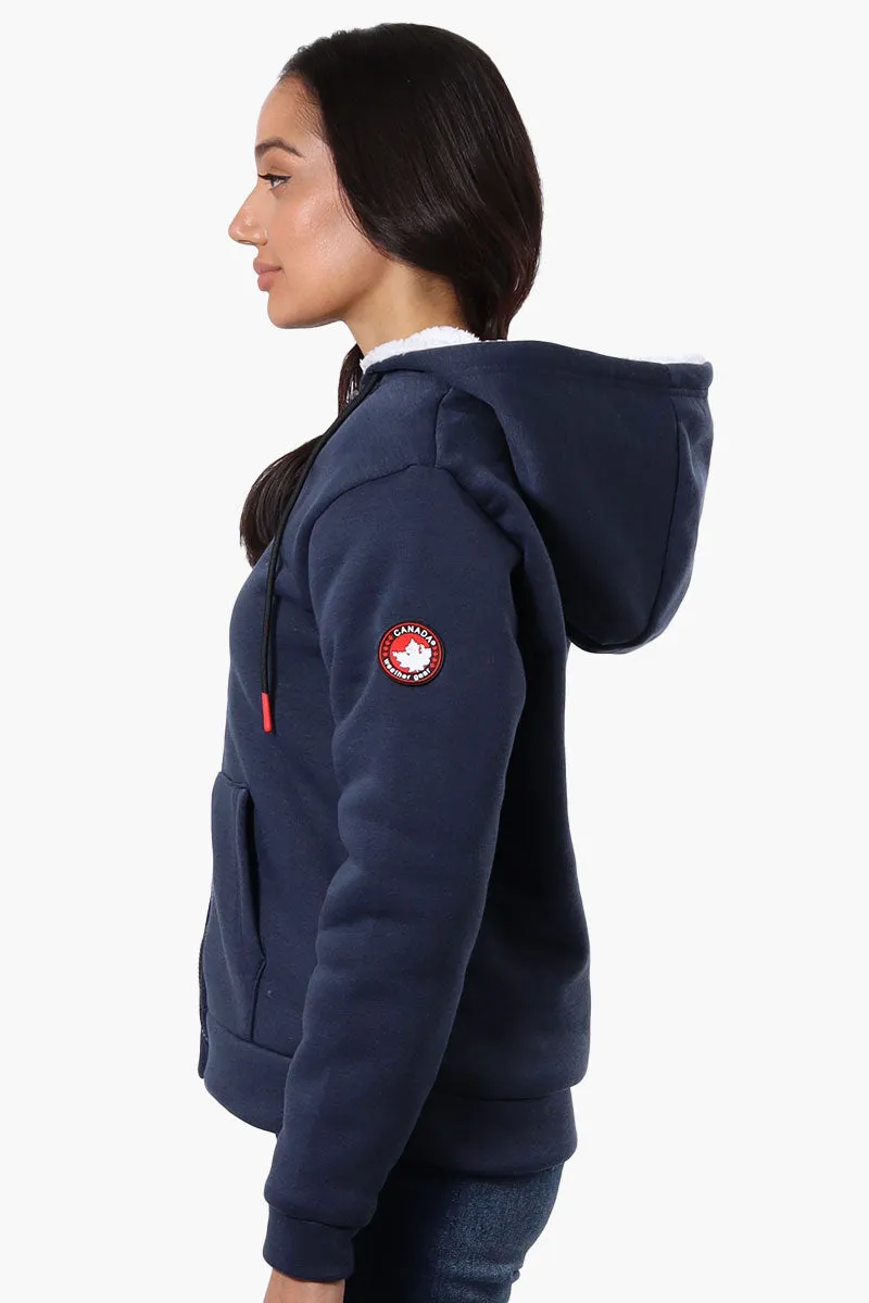 Canada Weather Gear Fleece Lined Zip Up Hoodie - Navy