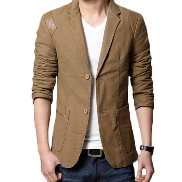 Casual V-Neck Slim Fit Blazers