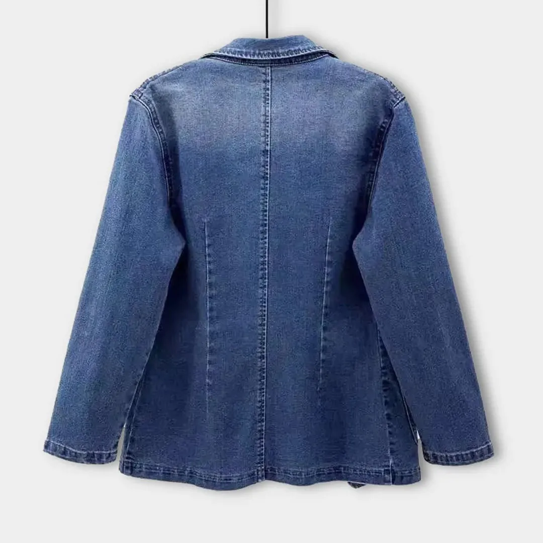 Caudalie Blazer | Moderne denim blazer voor dames