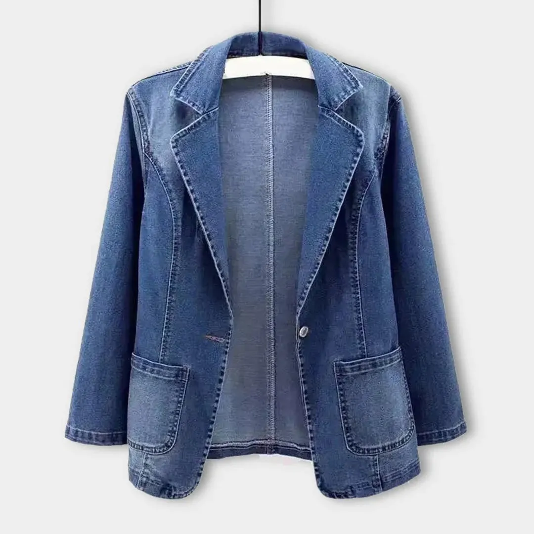 Caudalie Blazer | Moderne denim blazer voor dames