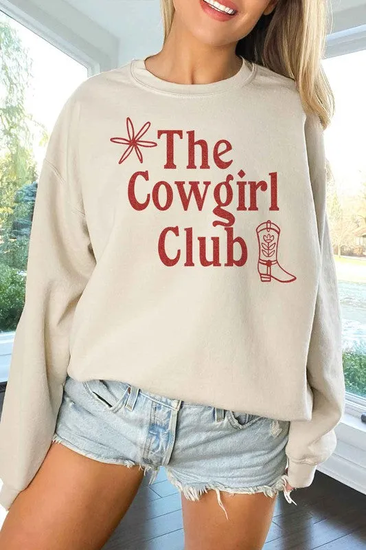 COWGIRL CLUB OVERSIZED SWEATSHIRT