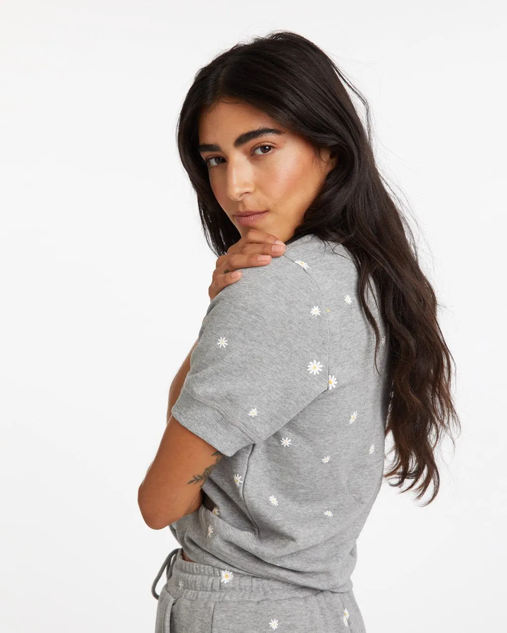 Daisy Short Sleeve Sweatshirt