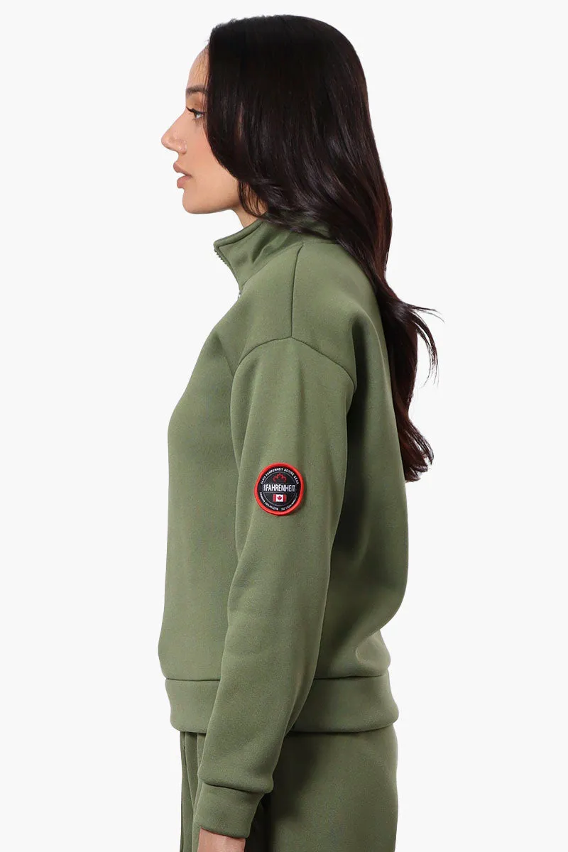 Fahrenheit 1/4 Zip Basic Sweatshirt - Olive