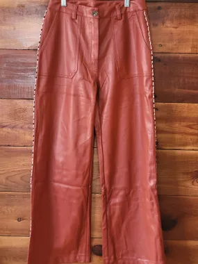 Faux Leather Trouser