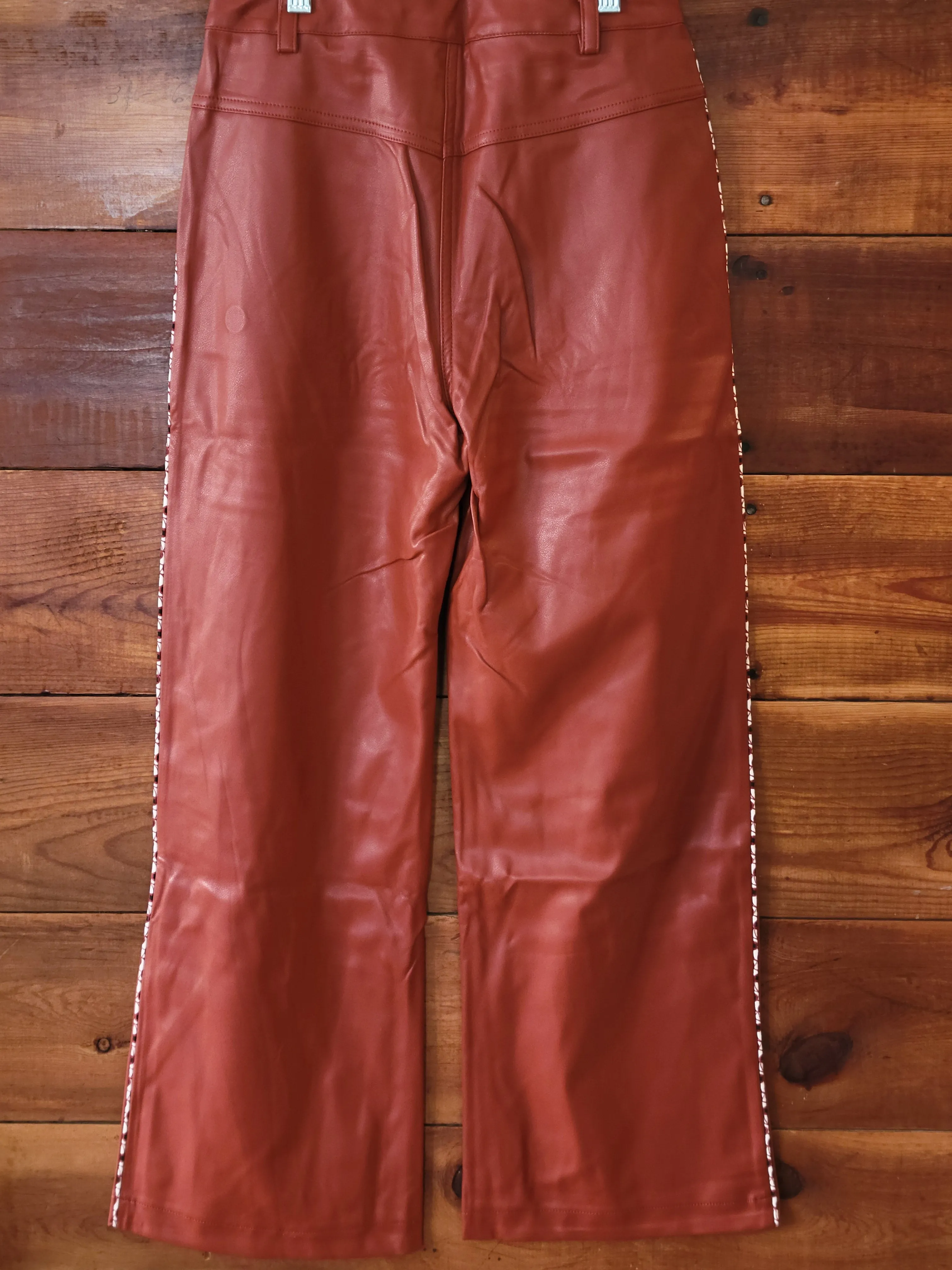 Faux Leather Trouser