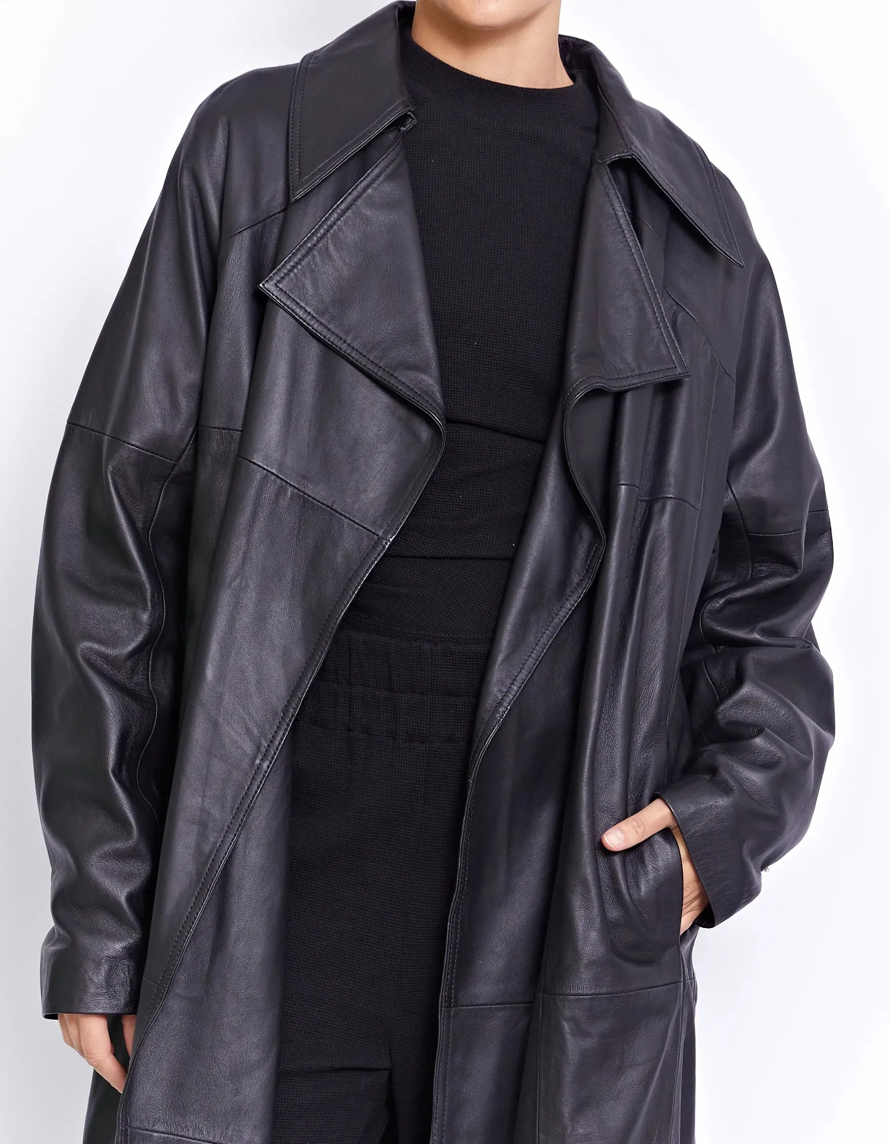 Felix Leather Trench