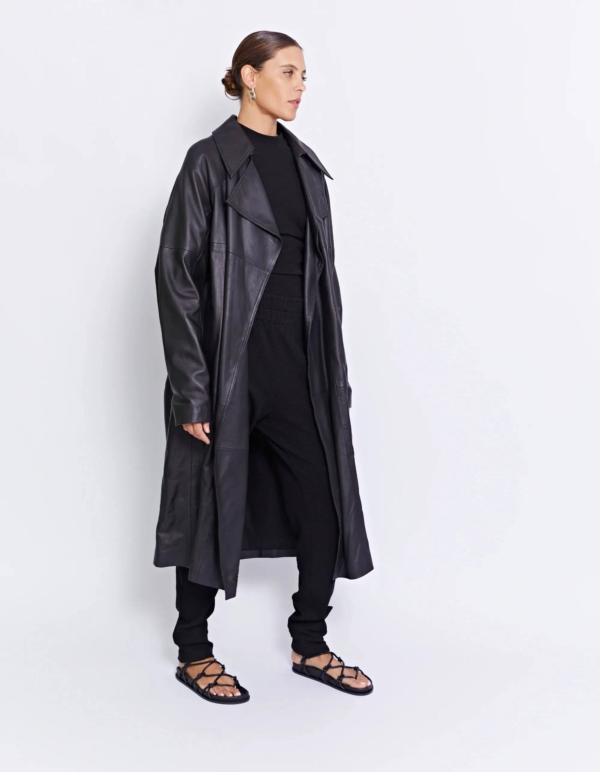 Felix Leather Trench