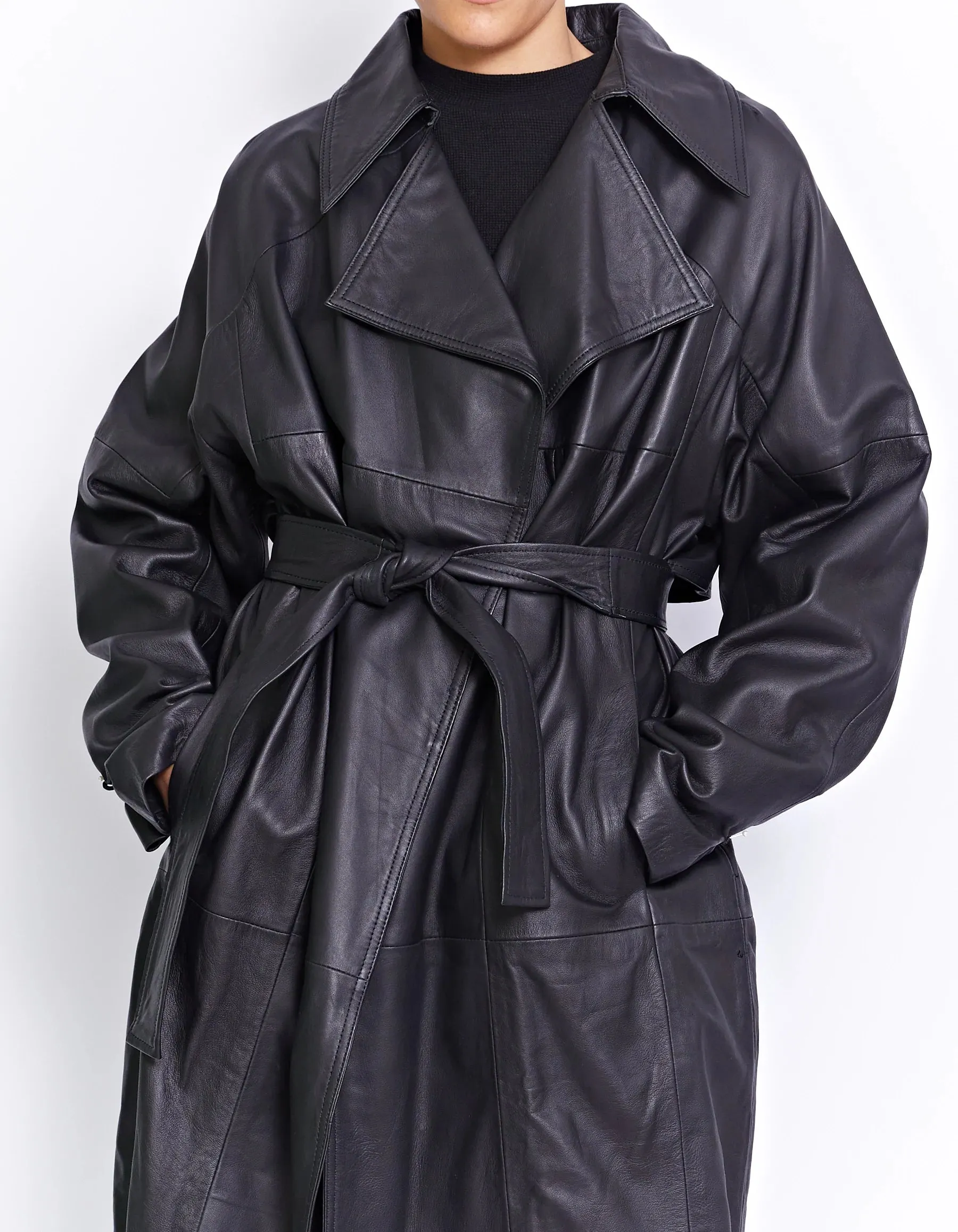 Felix Leather Trench