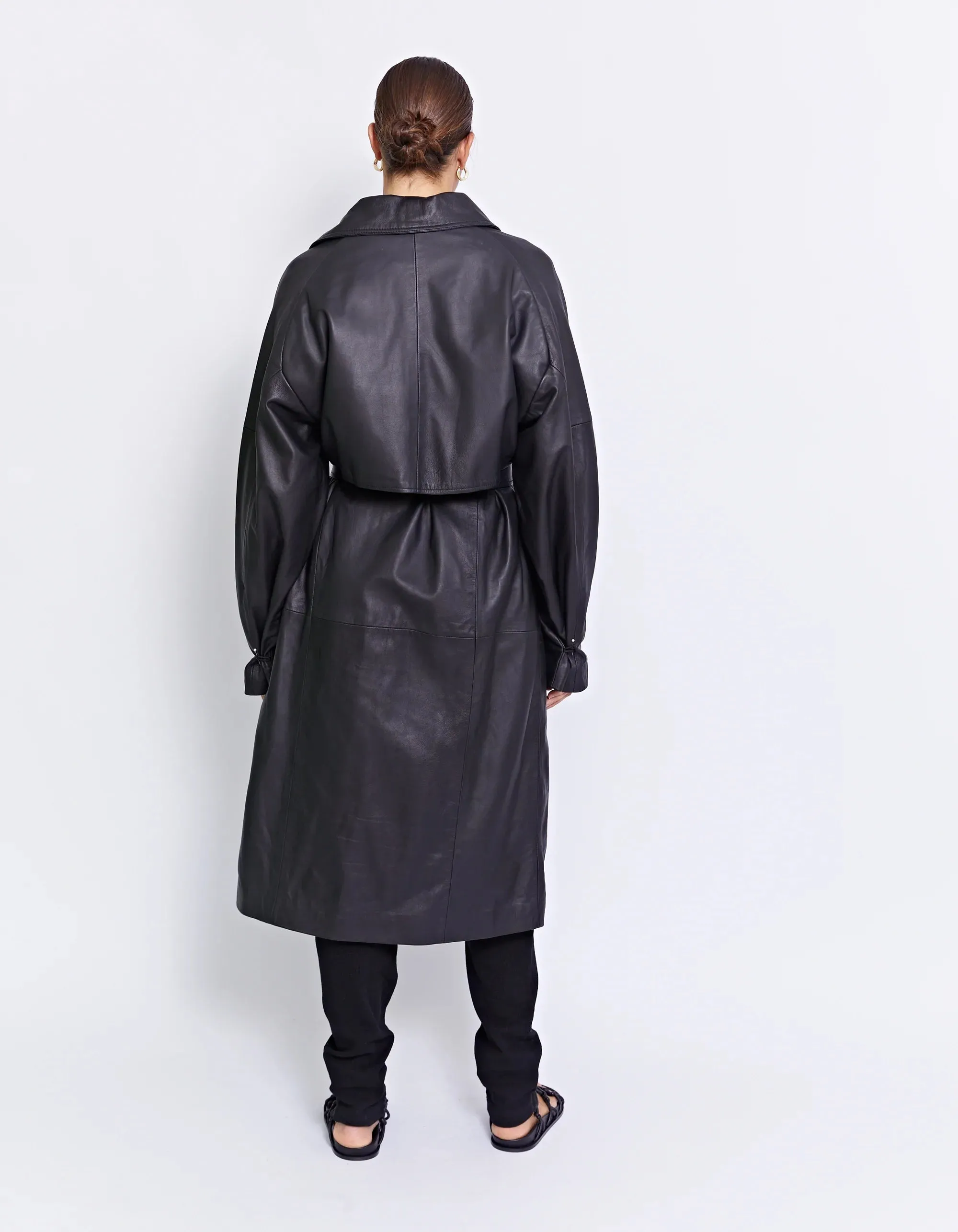 Felix Leather Trench