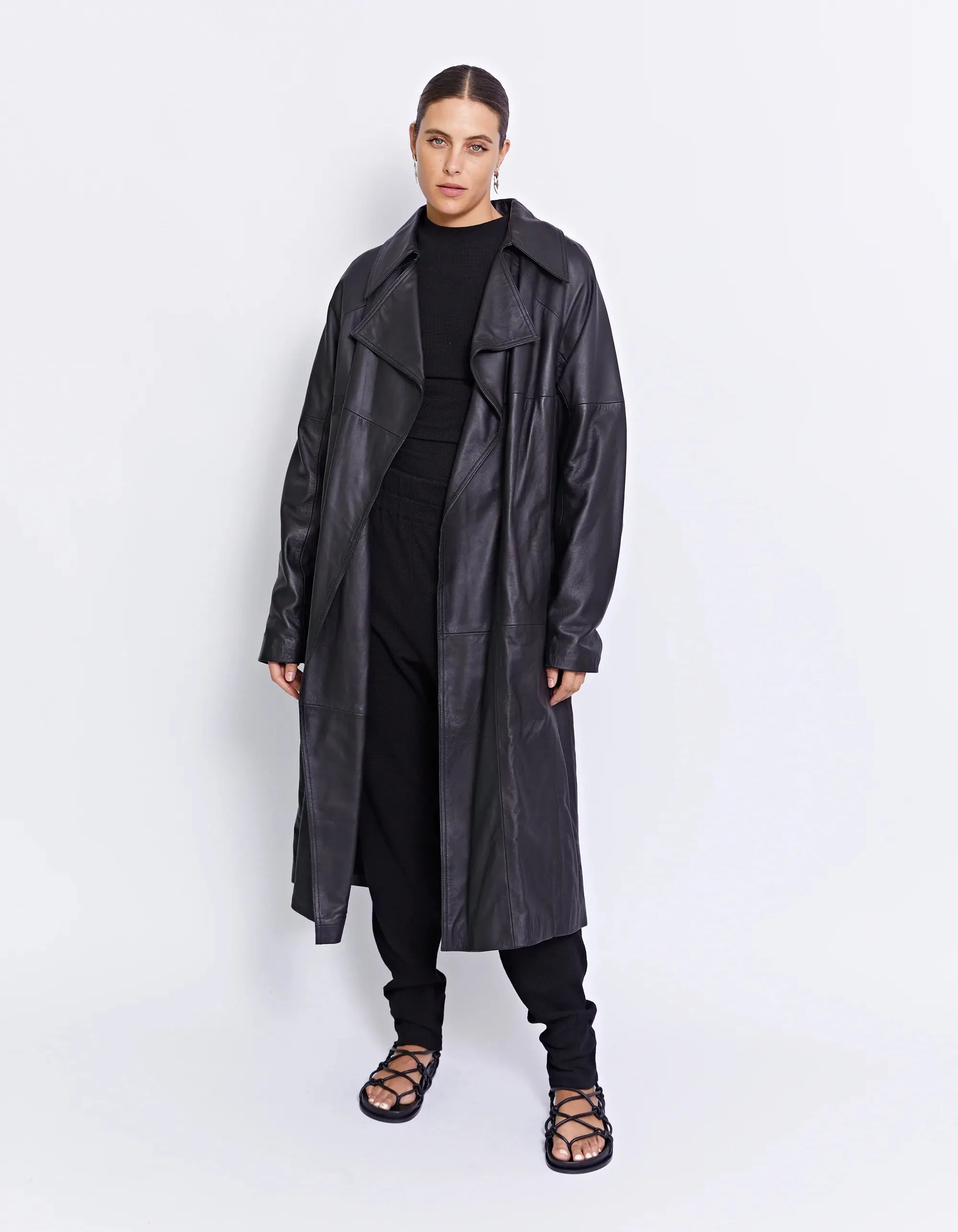 Felix Leather Trench