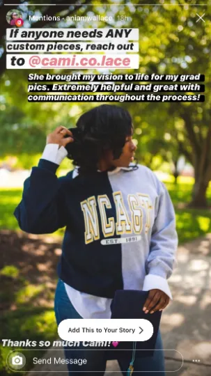 Handmade NCAT Ania NC A&T NCAT Navy Sports Grey Half and Half Crew Neck Unisex Sweatshirt