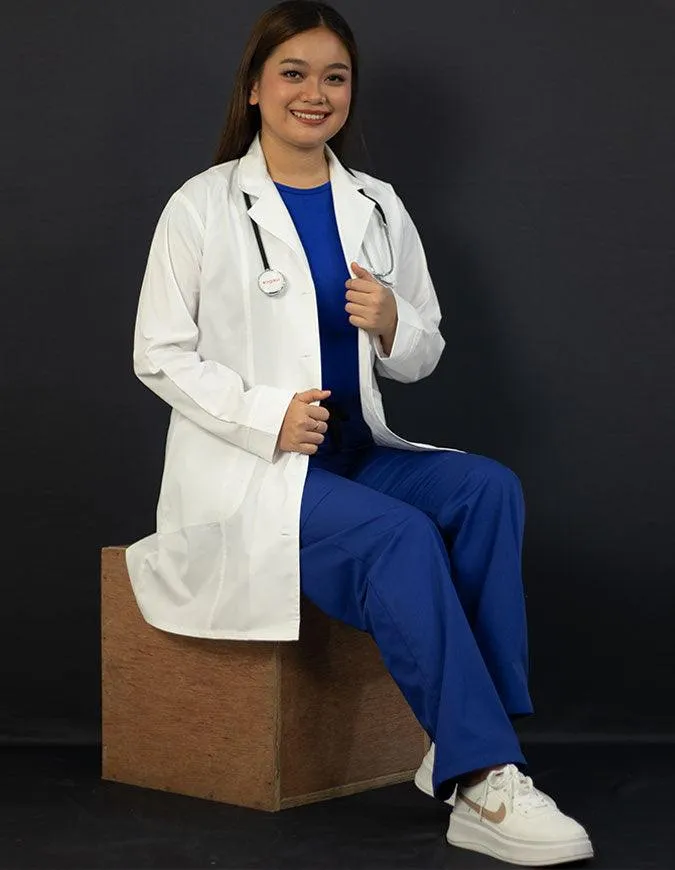 Heedfit Women's Two Pocket 35 Inches White Medical Lab Coat