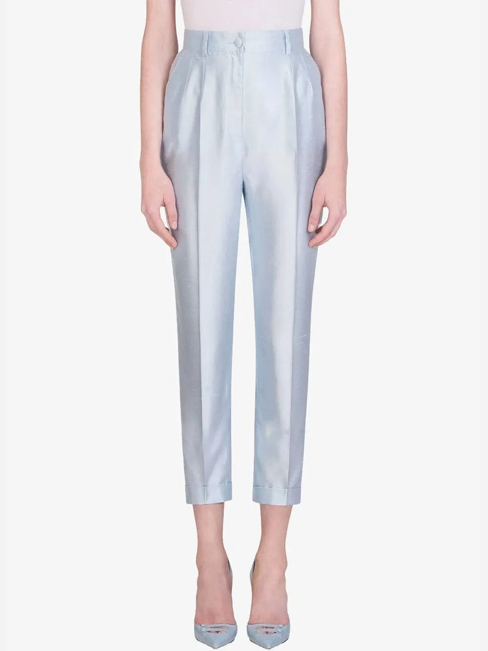 High-Waist Tailored Trousers