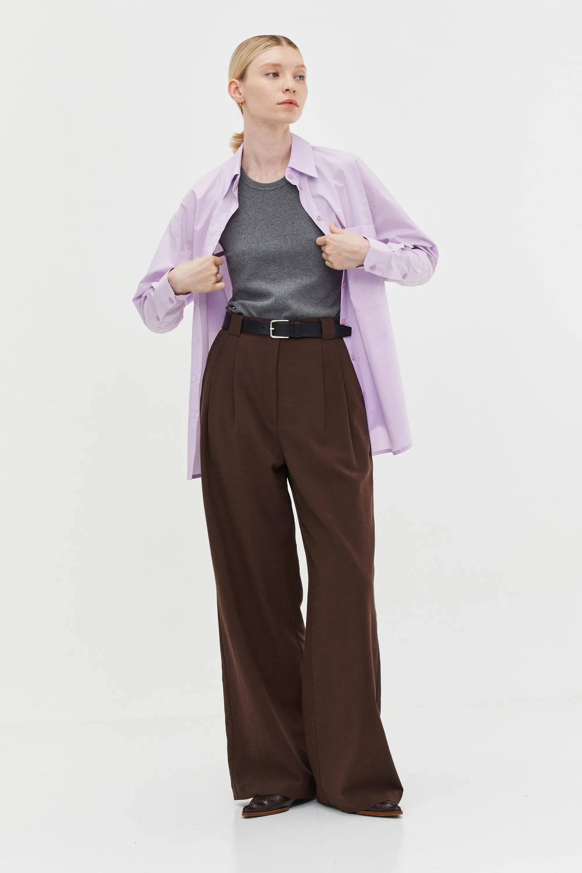 Luca Tailored Pants Brown