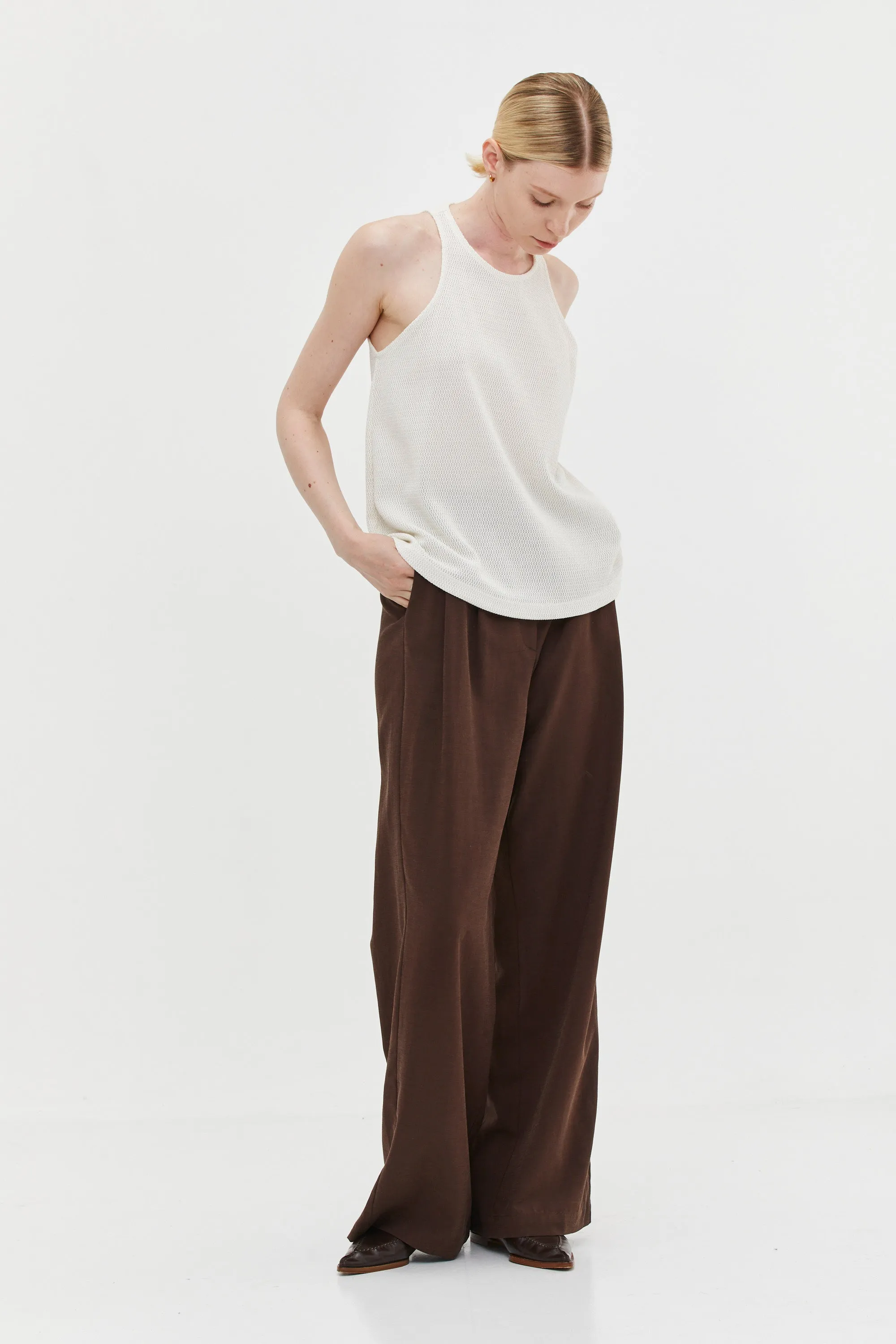 Luca Tailored Pants Brown