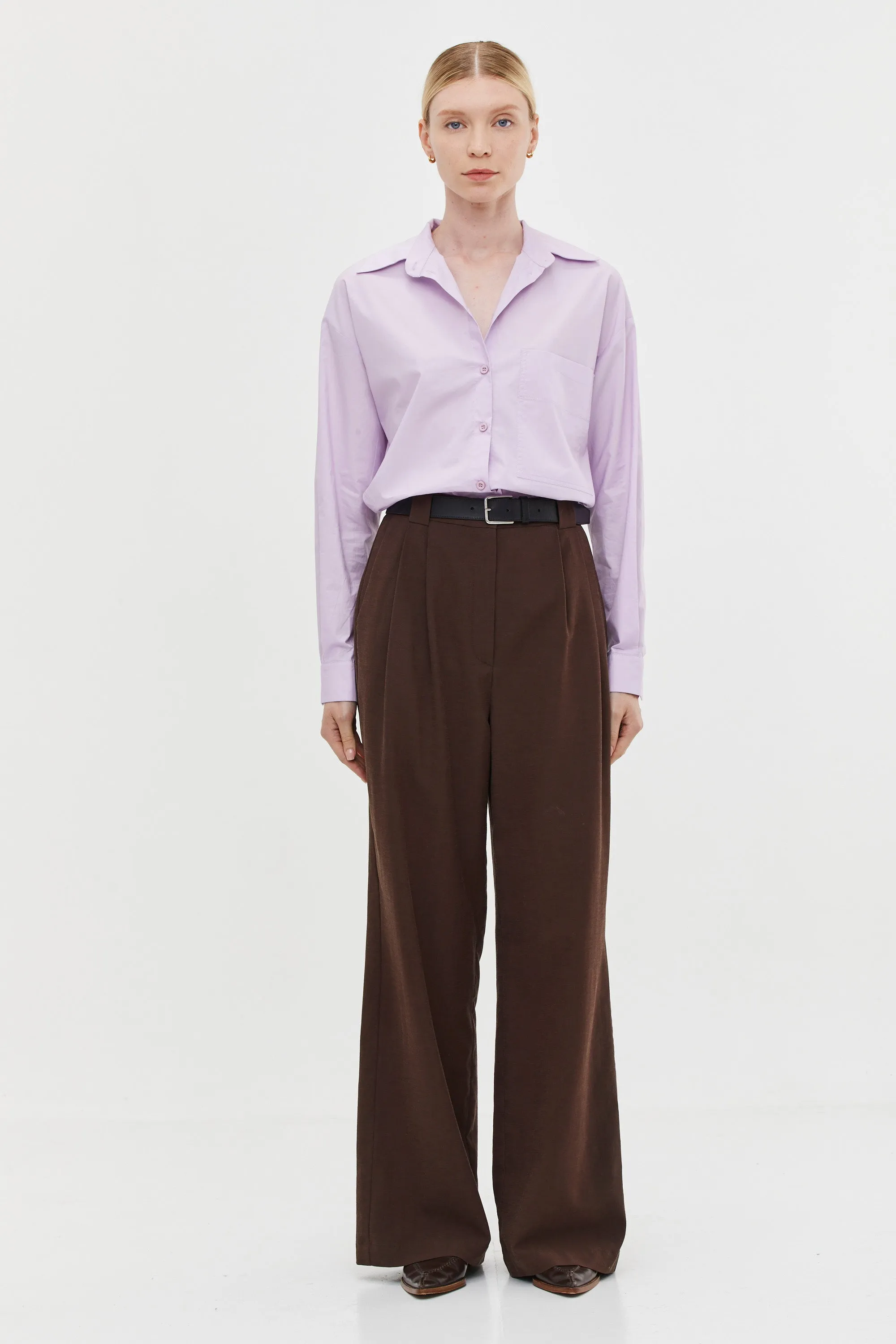 Luca Tailored Pants Brown