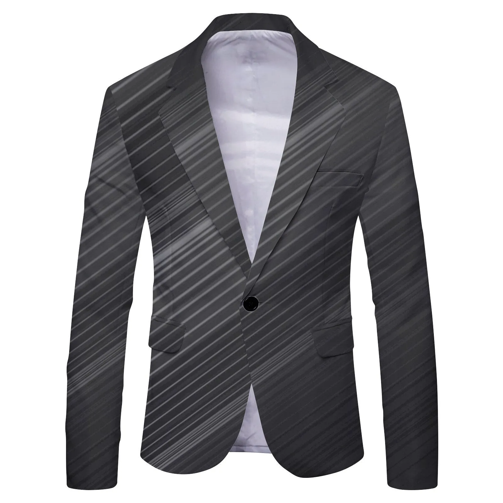 Mens Casual  Check Print Blazer