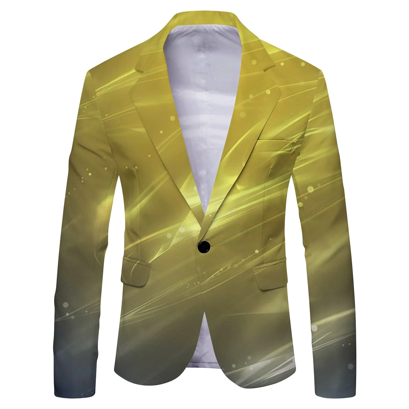 Mens Casual  Check Print Blazer