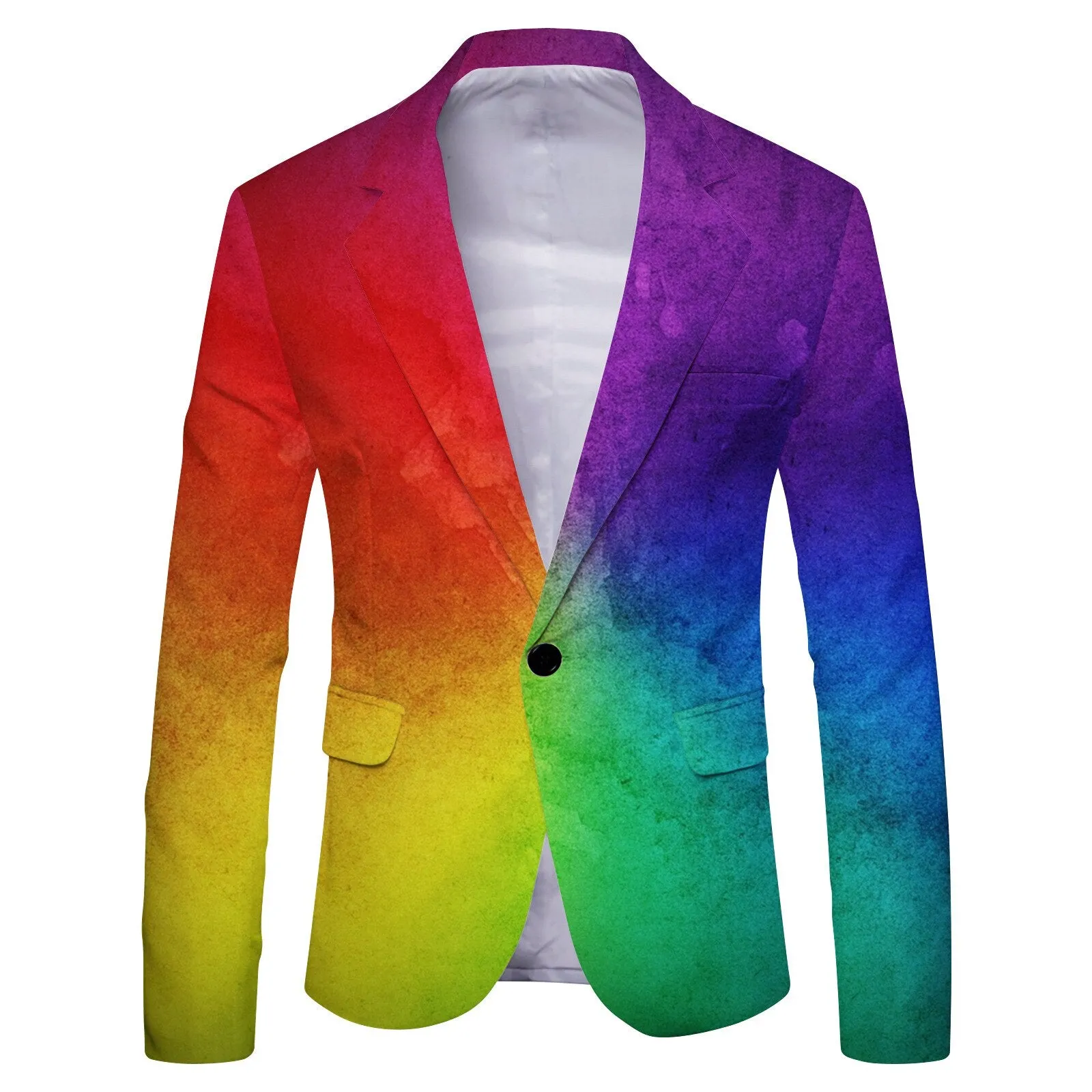 Mens Casual  Check Print Blazer