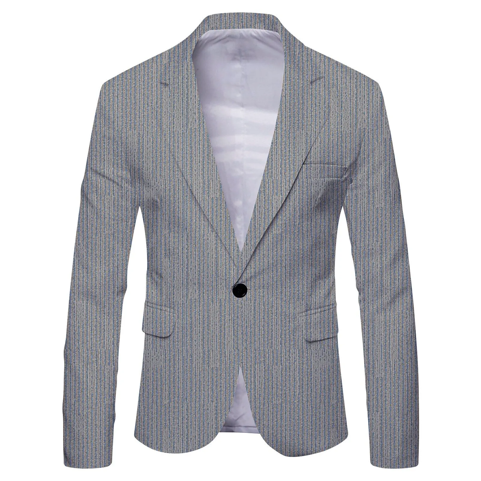 Mens Casual  Check Print Blazer