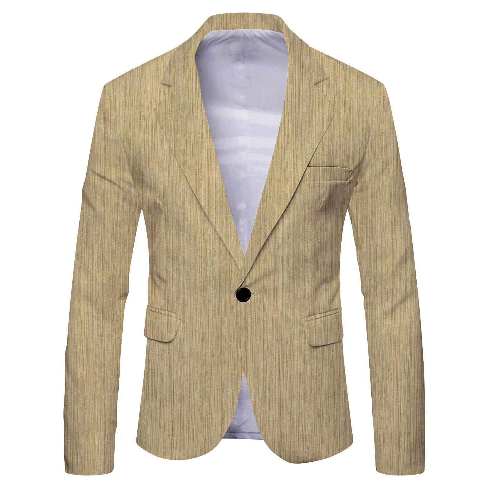 Mens Casual  Check Print Blazer