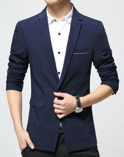 Men's Casual Cotton Blazer