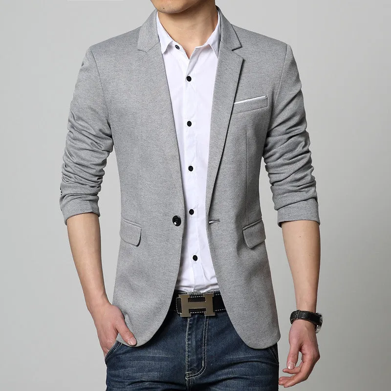 Men's Casual Cotton Blazer