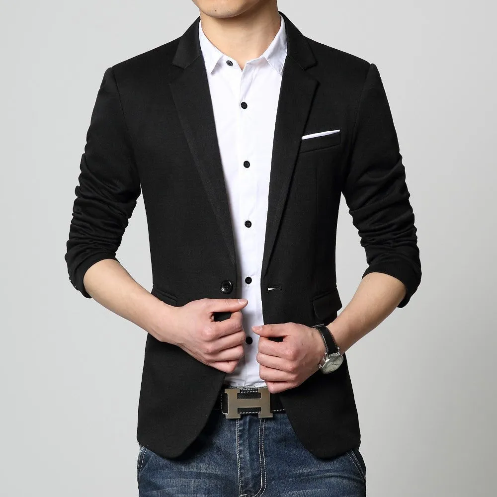 Men's Casual Cotton Blazer