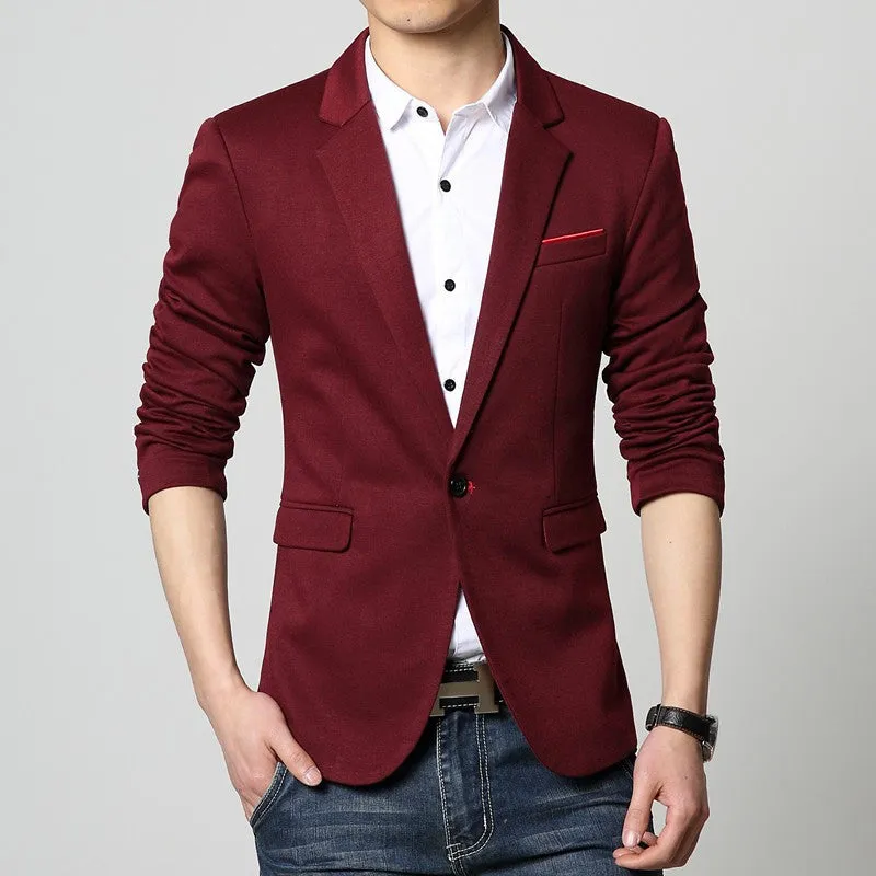 Men's Casual Cotton Blazer