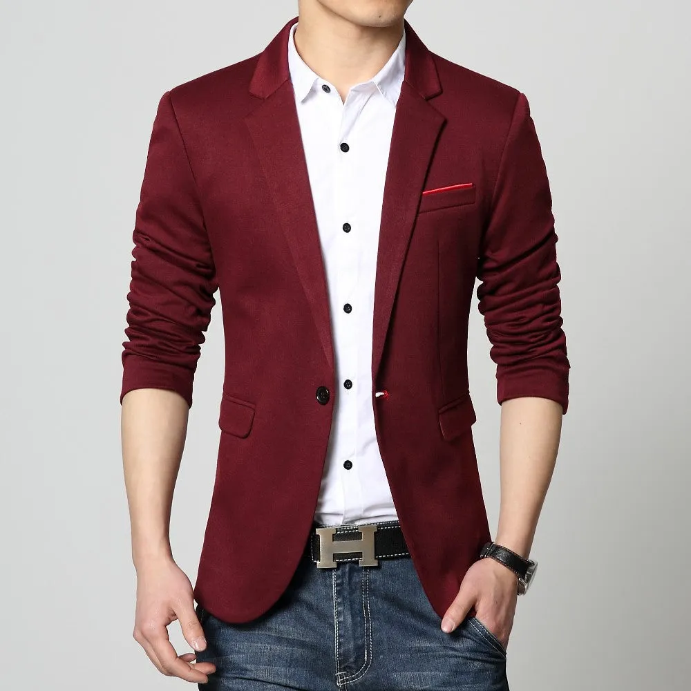 Men's Casual Cotton Blazer