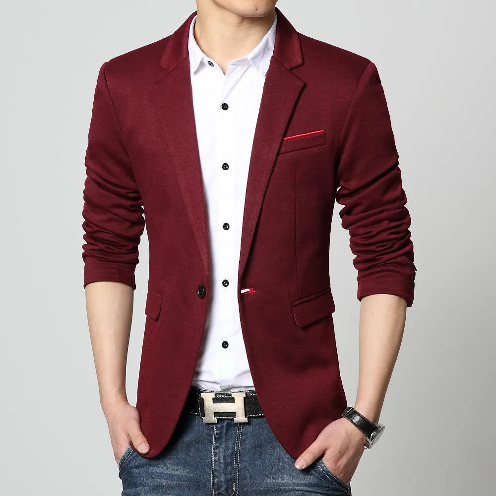 Men's Casual Cotton Blazer