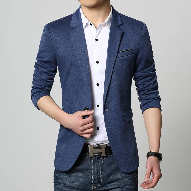 Men's Casual Cotton Blazer