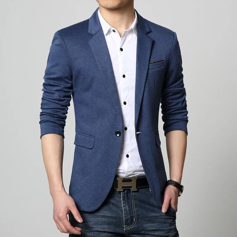 Men's Casual Cotton Blazer