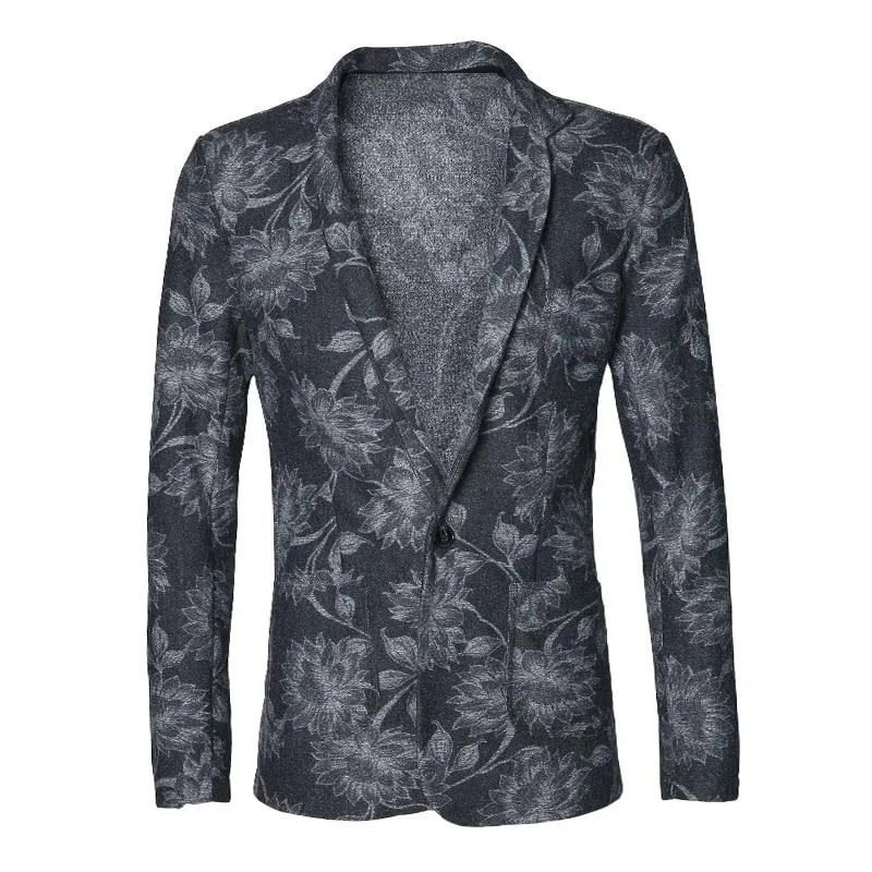 Men's Casual Printed Blazer