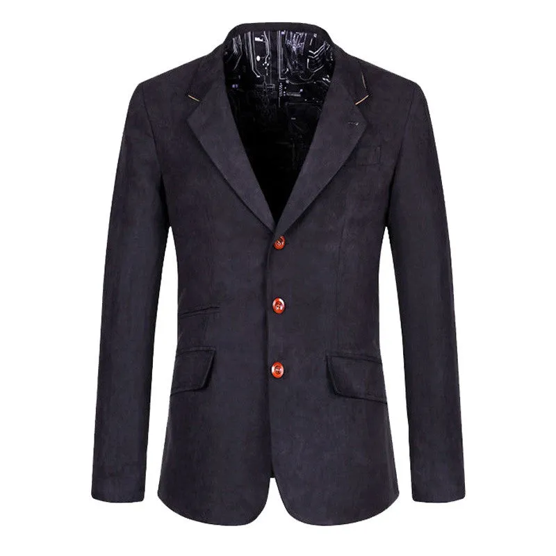 Men's Single Breasted Slim Casual Solid Blazer