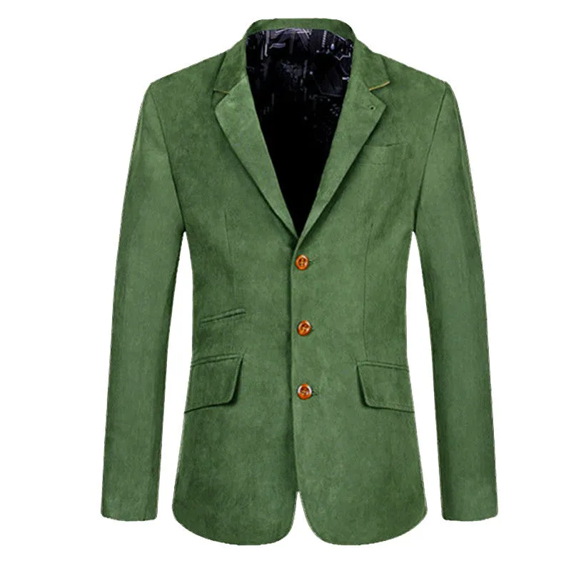 Men's Single Breasted Slim Casual Solid Blazer