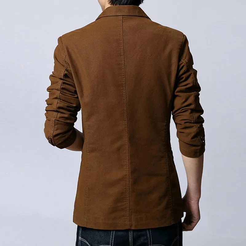 Men's Spring/Autumn Casual Single-Breasted Blazer