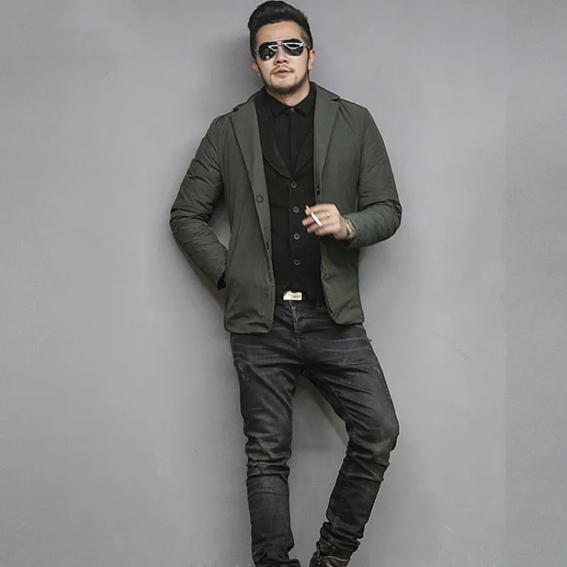 Men's Winter Casual Single Breasted Blazer