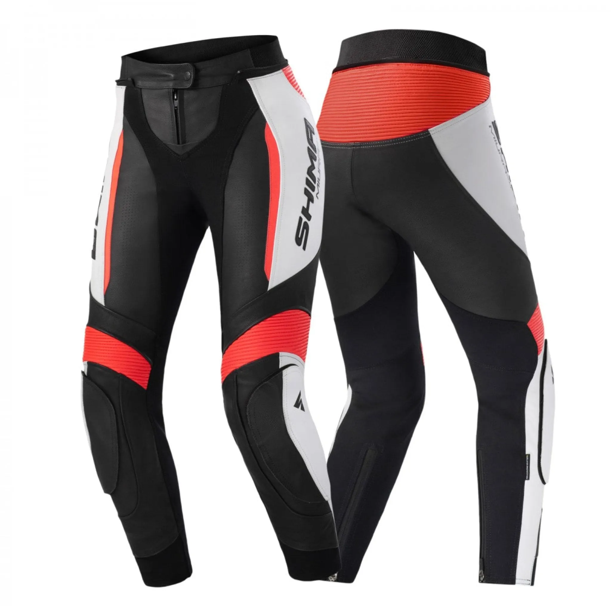 MIURA 2.0 Red Fluo - Women's Motorcycle Leather Pants