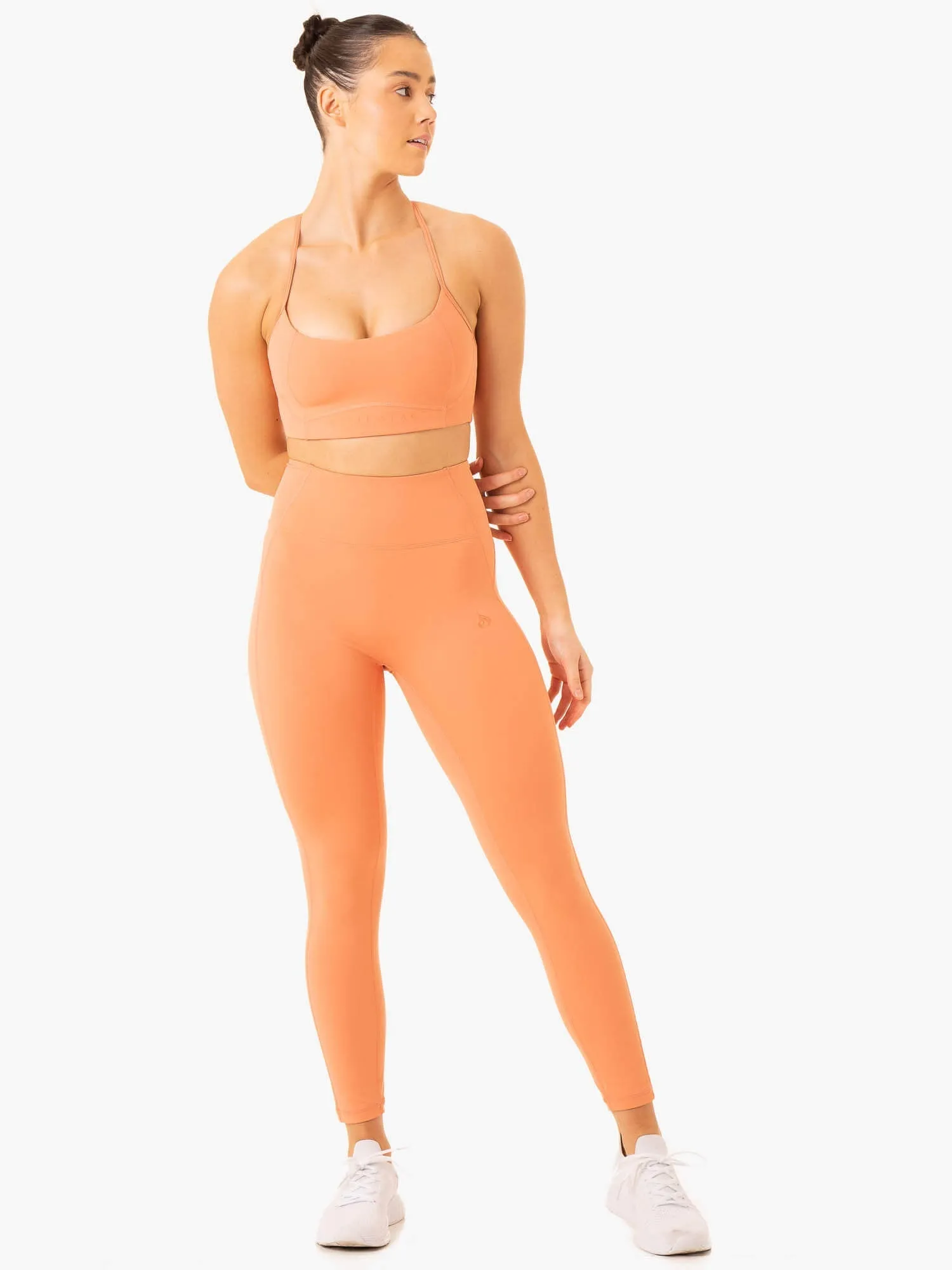 NKD Frame High Waisted Leggings - Terracotta